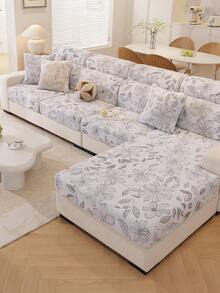 1 chiếc vỏ bọc sofa Lingbo Fairy thời trang, chống cào mèo, nhiều màu sắc, chống phai màu, chống xù lông, giặt máy được, tái sử dụng, phù hợp cho phòng khách và phòng ngủ, thân thiện với thú cưng, dùng cho mọi mùa - Màu xám đen - Xem 1