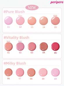 Peripera K-Beauty SYRUPY TOK CHEEK 液體腮紅，奶油腮紅質地，打造自然發光妝效，質地滑順，自然妝容 - #14 Cotton Fig - 查看 6