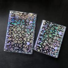 1本A6/A7/A8透明双环活页笔记本/贴纸簿，贴纸簿，活页活页夹，贴纸收纳盒，铅笔盒，贴纸簿活页夹，内页替换装，贴纸簿，活页笔记本 - 彩色 - 查看 2