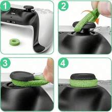 6-Piece Controller Thumb Grips, Non-Slip Silicone Control Rings, Enhance Aim & Reduce Fatigue For Console Gaming, Universal Joystick Accessories - View 9