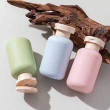 3pcs/Set 100ml Reusable Squeeze Travel Bottles, Including Shampoo, Hand Wash, Face Wash And Body Wash Bottles - Dispensing Bottles - View 1