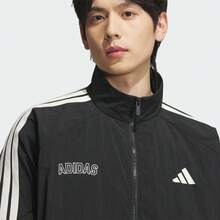 Adidas ST SPORTS 男士 LWJKT 夹克，梭织连帽外套 KB9132 - 黑色 - 查看 6