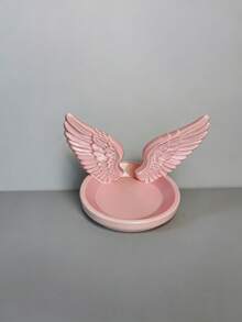 1/2pcs Angel Wings Jewelry Tray, Minimalist Luxury Angel Wings Trinket Dish, Healing Home Decor - Multicolor - View 2