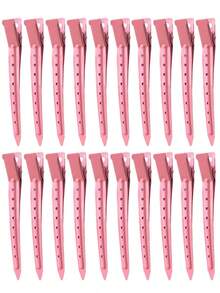 20pcs Mixed Crocodile Hair Clips, Bantoye Anti-Rust White K-Color Metal Crocodile Hair Clips With Holes, Suitable For Hairstyling, Hair Dyeing, Silver Styling (Unisex), Hair Accessories, School Supplies, Headwear, Hair Clips,Summer,Holiday,Travel - Multicolor - View 11