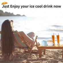 Ice Cube Trays 1PCS,Silicone Ice Cube Molds, Crushed Ice Maker Cup,Cylinder Ice Cube Maker Cup,Easy Release Ice Cup,Holds To 60 Ice Cubes Portable Ice Bucket Mold - Default - View 7