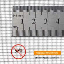 1pc Self-Adhesive Window Screen Mesh, Anti-Mosquito & Insect Net, No-Drill Removable Breathable Mosquito Net For Living Room & Bedroom Windows - Gray Mesh With Black Border - View 10