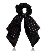 2026 New Intestine Circle Polka Dot Hair Band Ribbon Hair Scrunchie, Women Hair Accessories - Multicolor - View 4