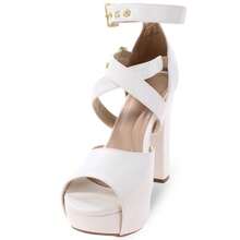 MODARPE Women Heeled Sandals - 白色 - 查看 4