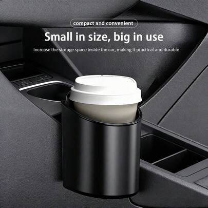 1个汽车后座杯架储物盒，通用型后座靠背杯架储物盒