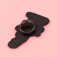 “你知道你已经成年了”语录珐琅徽章，趣味短语，X世代胸针翻领别针徽章，可别在背包、服装配饰、时尚珠宝上，是送给朋友的绝佳礼物。 - 黑色 - 查看 7