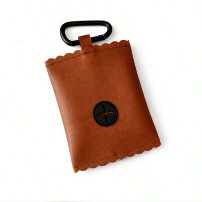 Portable Dog Walking Waste Bag Holder, Compact With Hook For Outdoor Use