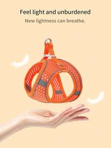 Large Mesh Pet Chest Harness, Vest-Style Dog Leash With Reflective Breathable Dog Strap - Multicolor - View 2