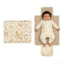 Floral Pattern Baby Diaper Pad, Quilted Infant Diaper Mat, Unisex Travel Diaper Bag, Baby Essential - Multicolor - View 5