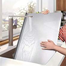 Talenan Stainless Steel, Talenan Dua Sisi Ukuran Besar untuk Dapur, Cocok untuk Berbagai Tugas Memasak, Hadiah Natal dan Tahun Baru - Perak - View 9