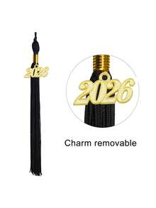 3pcs/1pc Unisex Matte Graduation Cap, 2026 Charming Graduation Cap, Adjustable Size Bachelor Cap, Tassel Decor Doctor Cap, Master Cap, Suitable For High School And Bachelor/Master Graduation Ceremony Photo - Multicolor - View 7