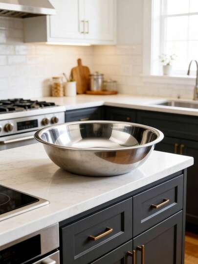 Tigela de aço inoxidável, tigela multiuso espessa, tigela para lavar vegetais, tigela para amassar massa, tigela para temperos