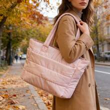 NYXIA Bolsa minimalista e elegante, bolsa tote casual e sofisticada, bolsa de ombro leve e espaçosa para o dia a dia, bolsa para computador, nécessaire para cosméticos, bolsa esportiva para atividades ao ar livre e academia. - Multicolorido - Ver 6