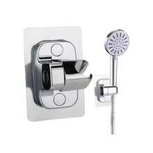 1pc Shower Head Holder Adjustable Wall Mounted Shower Holder Self-Adhesive Showerhead Handheld Bracket Bathroom Accessories - A - View 2