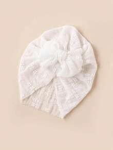 3pcs Baby & Toddler Mesh Bow Elastic Hats - Multicolor - View 6