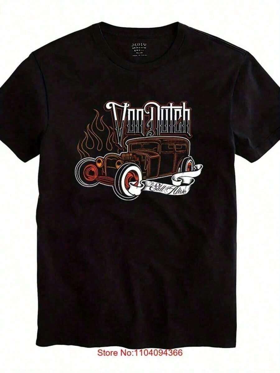 -Shirt Von Car Dutch Men Unisex Black Shirt Size S-3XL - 黑色 - 查看 1