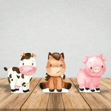 Kit 06 Totems Display MDF Adhesive Pézinho Fazendinha 25cm - D-FZDK6 - Xem 2