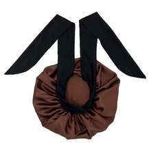 ZTZI 1pc Luxury Satin Hair Bonnet With Bow - Soft Silk Sleep Cap For Protecting Curly & Natural Hair - AA1pc Bow-tie Round Hat - View 39