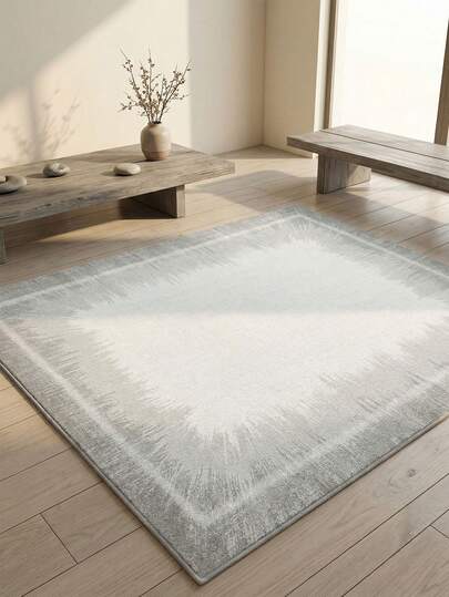 1pc Modern Abstract Area Rug, Distressed Gray Pattern Carpet For Living Room, Soft Touch Short Pile Contemporary Floor Mat, Suitable For Bedroom, Dining Room, Office, Home Decor And Doormat, Applicable For Various Occasions Such As Music Festivals, Weddings And Daily Home Use