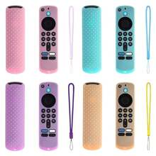 适用于2025款Fire TV Stick 4K/HD遥控器的硅胶保护套，带挂绳，软壳遥控器套 - 多色 - 查看 11