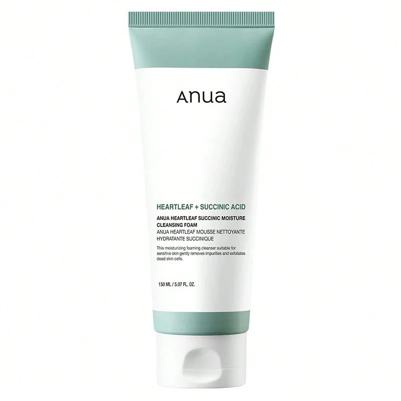 Anua Sữa rửa mặt Heartleaf Succinic Moisture Cleansing Foam 5.07oz/150ml Dịu nhẹ, dành cho da khô, da dầu, da mất nước, bạn gái, vợ, mẹ, bạn trai, chồng, cha, anh trai, sinh nhật, tiệc tốt nghiệp, du lịch, cắm trại, ngoài trời, trường học, chuyến đi đến trường, lễ kỷ niệm, văn phòng, mùa thu, mùa thu, giáng sinh, vẻ ngoài mùa thu - Nhiều màu - Xem 1