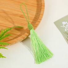 10pcs 13cm Polyester Silk Tassel Mixed Color Bookmarks, Curtain Sewing DIY Handicraft Decorative Hanging Ornaments - Tassels - View 8