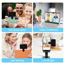Multifunctional DUONENG 1pc Portable Multifunctional Phone Fill Light: Easily Enhance Your Selfie And Live Streaming Effects! This Rechargeable LED Fill Light With A Clip Is Suitable For Smartphone Live Streaming, Photography, Video Shooting, And Soft Light Selfie. - one-size - View 9