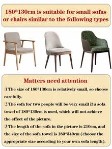 1 pieza Funda universal para sofá - Se ajusta a sofás individuales, de dos plazas, de 3 plazas y de 4 plazas, lavable a máquina, decoración moderna para el hogar - Blanco - Ver 5