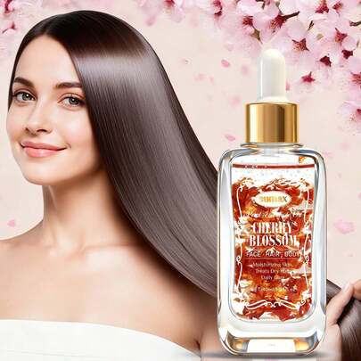 SUMAX Aceite Esencial de Pétalos de Flor de Cerezo, Fragancia Floral Elegante, Hidrata y Acondiciona la Piel, Apto para Difusor, Masaje y Cuidado Diario, Botella Cuadrada Cuentagotas de 40ml, 1 Paquete