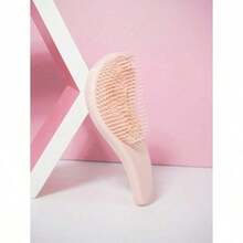 Mini Starry Sky Tangler Hair Brush, 1 Pc/ 2pcs Smooth Hair Wet And Dry Hair Brush,Detangling Brush For Adults Hair- Detangler Brush For Natural,Curly,Straight,Wet/Dry Hair, Toddler Hair Accessories, Teenager Gifts For Girls,Back To School,School Essentials,Travel Essentials,Halloween Presents, Christmas Gifts(Yellow) - 粉色 - 查看 1