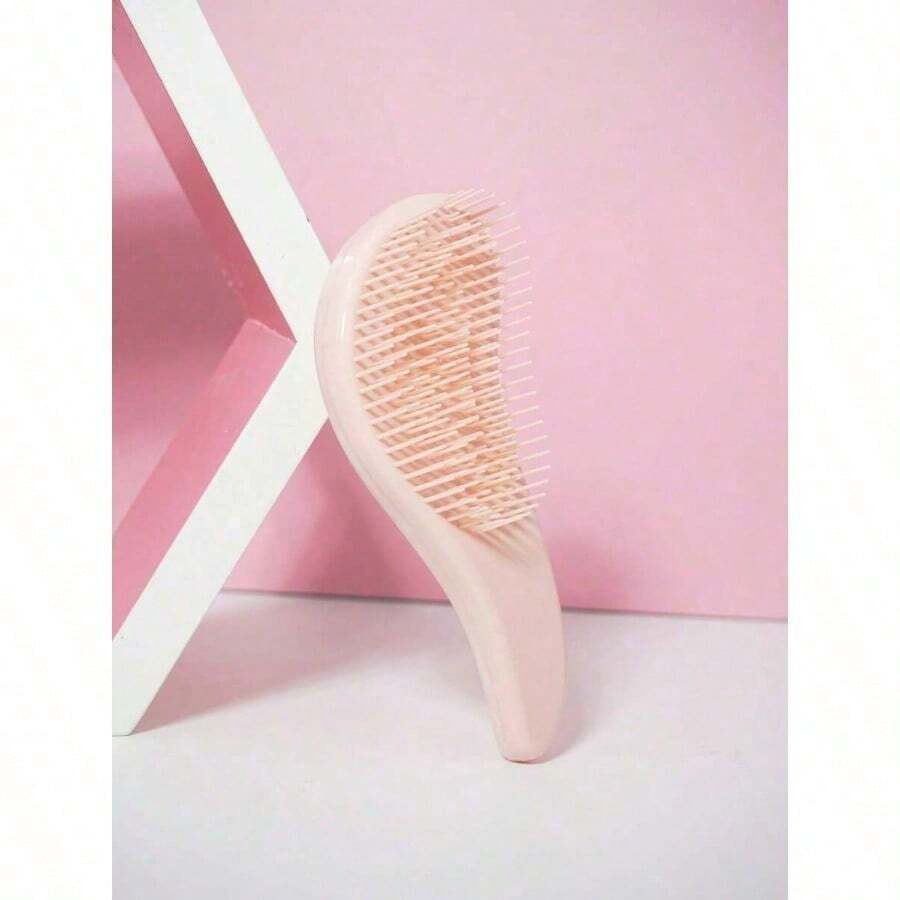 Mini Starry Sky Tangler Hair Brush, 1 Pc/ 2pcs Smooth Hair Wet And Dry Hair Brush,Detangling Brush For Adults Hair- Detangler Brush For Natural,Curly,Straight,Wet/Dry Hair, Toddler Hair Accessories, Teenager Gifts For Girls,Back To School,School Essentials,Travel Essentials,Halloween Presents, Christmas Gifts(Yellow) - 粉色 - 查看 1