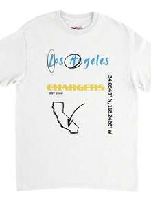 Los Angeles Chargers Football Tee Fan Gift - Black - View 6