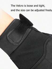 1 par de guantes sin dedos negros, guantes tácticos sin dedos transpirables y ligeros para actividades al aire libre como tiro, caza, conducción de motocicleta y escalada en roca - Negro - Ver 2