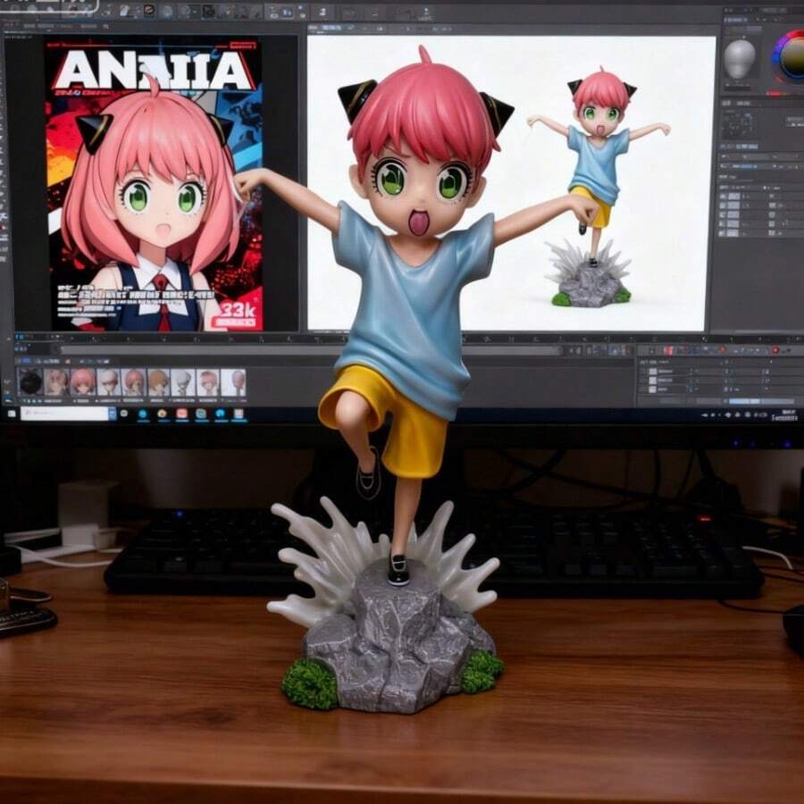 Beauty Doll, Housekeeping Princess Figurine - Baby Blue - View 1