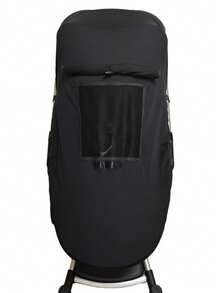 Baby Stroller Sun Shade, High View Baby Stroller Sun Protection Cover - Black - View 1