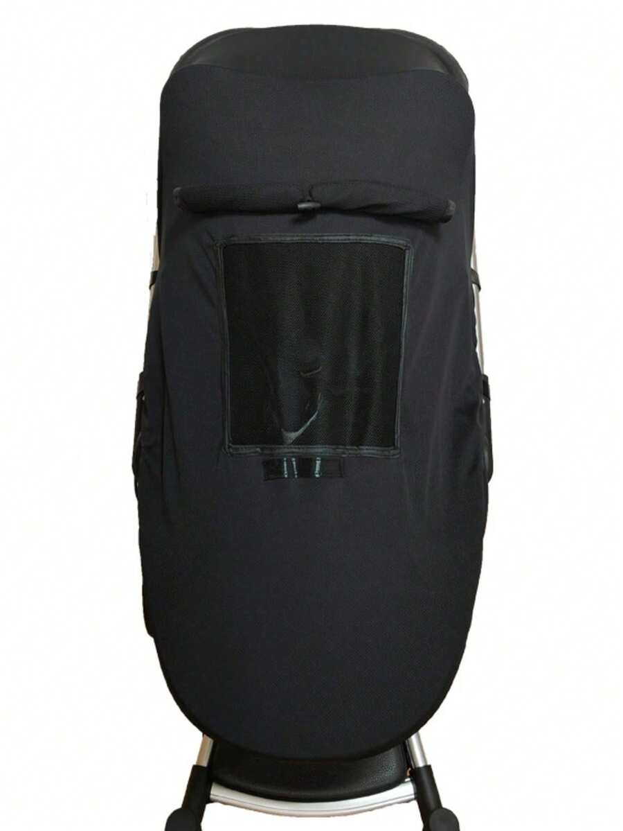 Baby Stroller Sun Shade, High View Baby Stroller Sun Protection Cover - Black - View 1