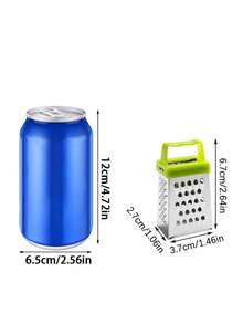 1pc Mini Stainless Steel Cheese Slicer, Mini Garlic Grinder, Mini Cheese Grinder, Stainless Steel Cheese Ginger Vegetable Spice Kitchen Mini Grinder, Stainless Steel Mini Cheese Classifier, Kitchen Slicer Creative Small Box Grinder, Cheese, Potatoes, Pumpkins, Zucchini, Carrots, Lemons And Cucumbers, Ginger, Vegetables, Stainless Steel Four Sided Planer - View 9