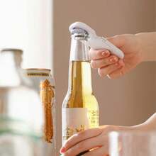 1/3pcs Multi-Function Bottle Opener, Magnetic Bottle Cap Opener, Can Opener, Suitable For Beer, Beverages And Canned Food - Multicolor - View 4