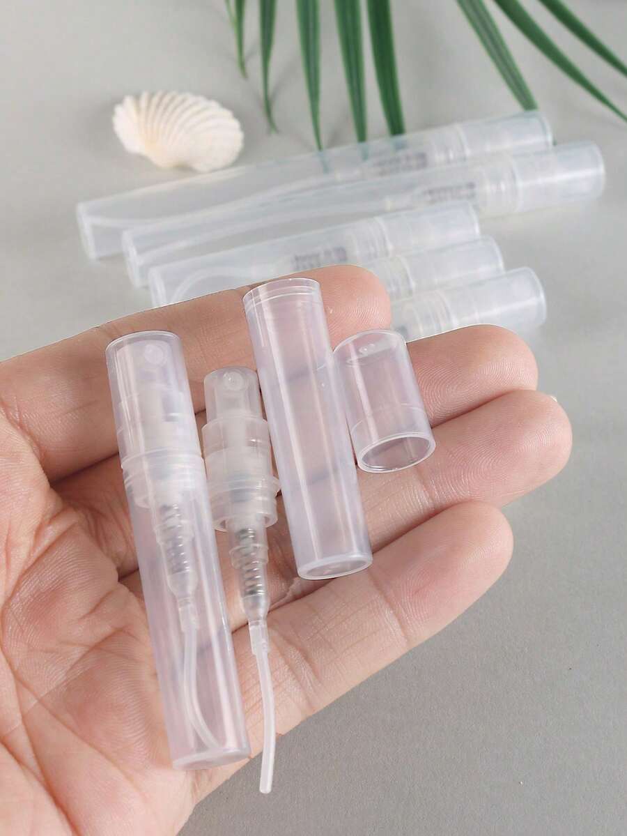 1ml/3ml/5ml Disposable Plastic Spray Perfume Sample Bottles, Portable Travel Set - Multicolor - View 1