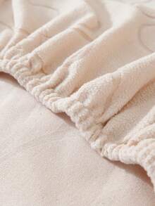 1pc Spring/Autumn Minimalist Floral Sofa Cover, Hand Washable & Machine Washable, Premium Full Coverage Sofa Throw Blanket, Anti-Cat Scratch Sofa Protector, All-Season Use - Beige - View 7