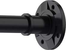 Shower Curtain Rod, Adjustable For Use In The Bathroom, - Black - 查看 3