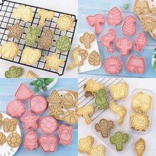 8 件套夏日海滩饼干模具，夏威夷风情饼干切割器，适合夏季度假 - 火烈鸟、时尚眼镜、椰子树、海星、贝壳、西瓜造型 - 彩色 - 查看 10
