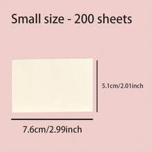 200pcs/150pcs Transparent Memo Pads, Waterproof Reusable Sticky Notes For Notebooks, Diaries, School & Office Supplies, Suitable For Note-Taking And Annotation In Books And Documents - Transparent - View 15