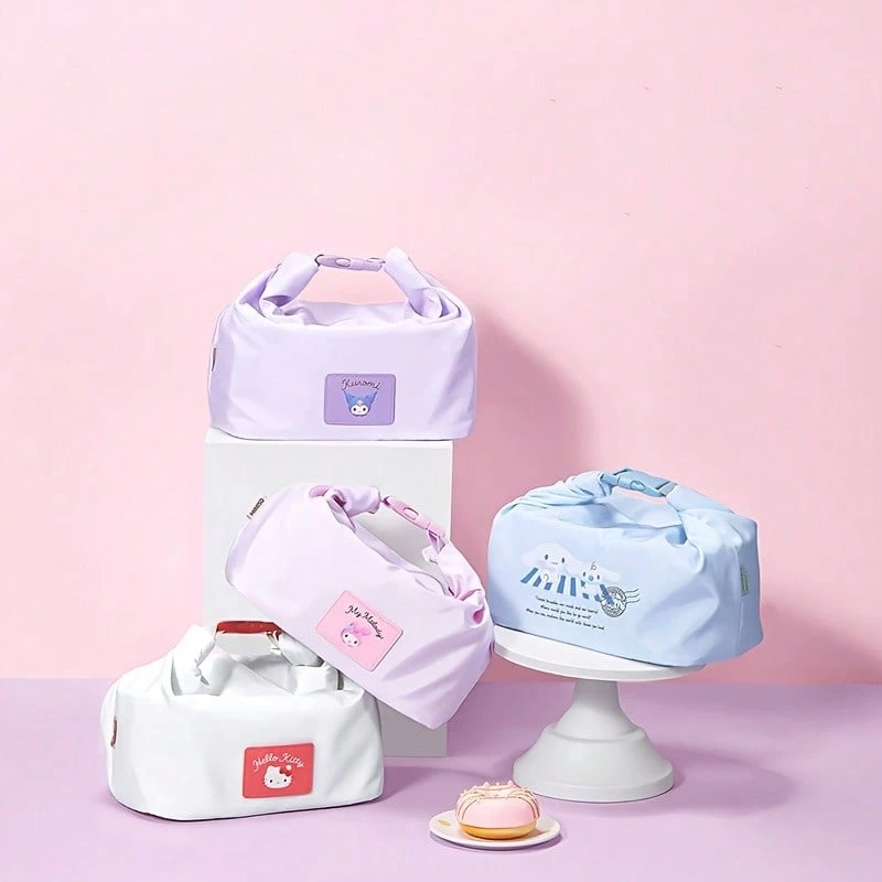 Miniso 三丽鸥卡通人物午餐盒包可重复使用保温午餐手提包,适合学校和办公室使用,4种款式可选 - 查看 1