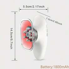 4-In-1 Body Shaping Device - Lymphatic Drainage Massager, With 4 Adjustable Functions: Heating, Cupping, Red Light Therapy, And Massage, Suitable For Abdomen, Waist, Arms, Legs, And Face. - White - View 2