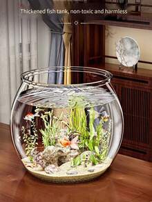 1-Piece Living Room Desktop Fish Tank, New Style Imitation Glass One-Piece Molded Fish Tank, Turtle Tank, Desktop Goldfish Tank, And Harmless, Shatterproof And Unbreakable Fish Tank - View 10